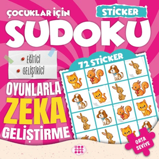 Çocuklar için Sudoku - Sticker Hediyeli Orta Seviye 1 – Dokuz Yayınları kitap kapağı