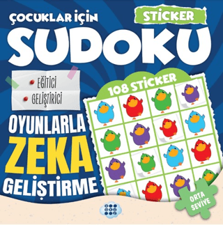 Çocuklar için Sudoku - Sticker Hediyeli Orta Seviye 3 – Dokuz Yayınları kitap kapağı
