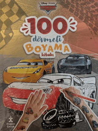 Disney Arabalar - 100 Dövmeli Boyama Kitabı – Doğan Çocuk kitap kapağı
