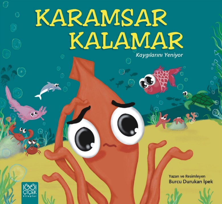 Karamsar Kalamar Kaygılarını Yeniyor – 1001 Çiçek Kitaplar kitap kapağı
