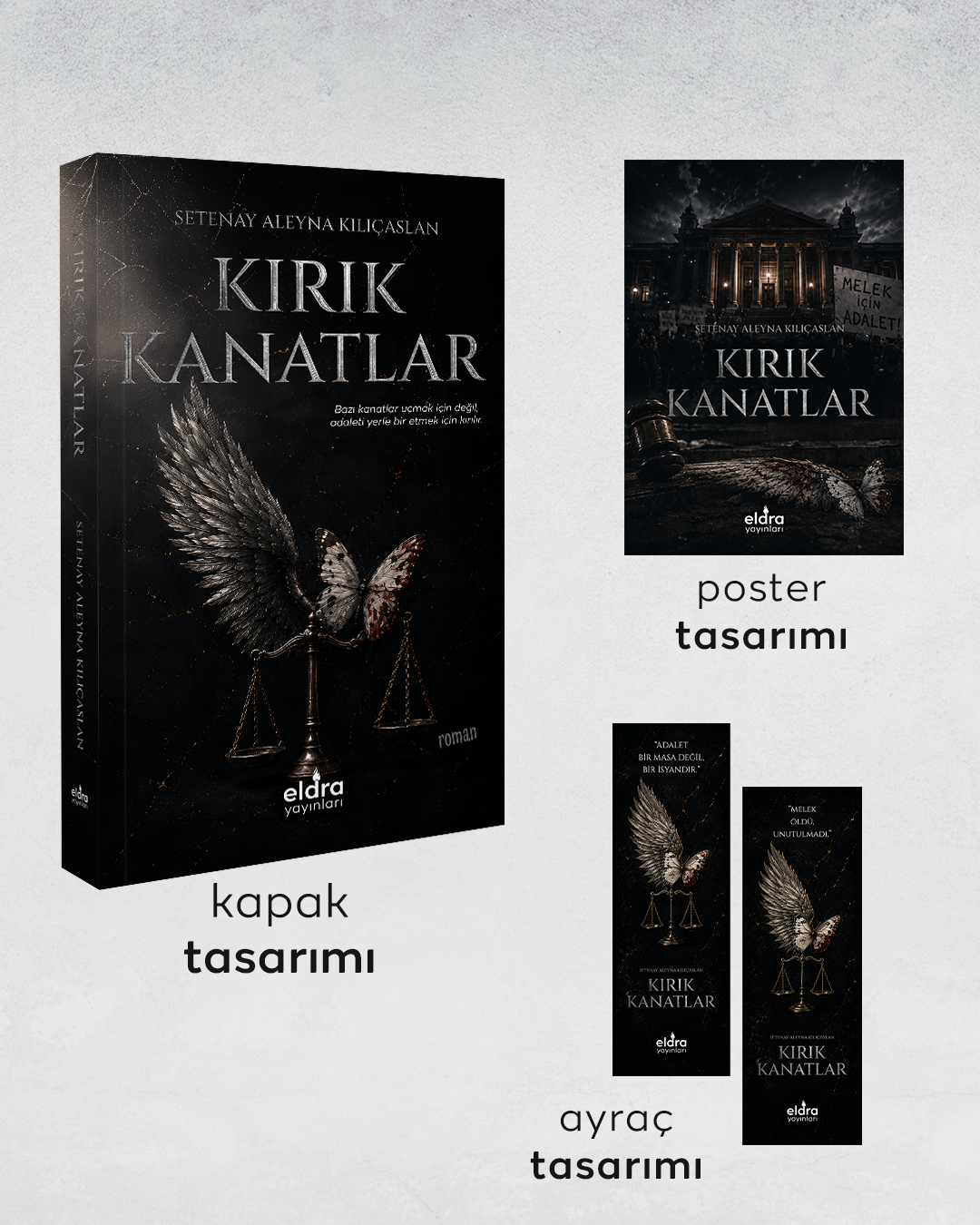Kırık Kanatlar – Eldra Yayınları kitap kapağı
