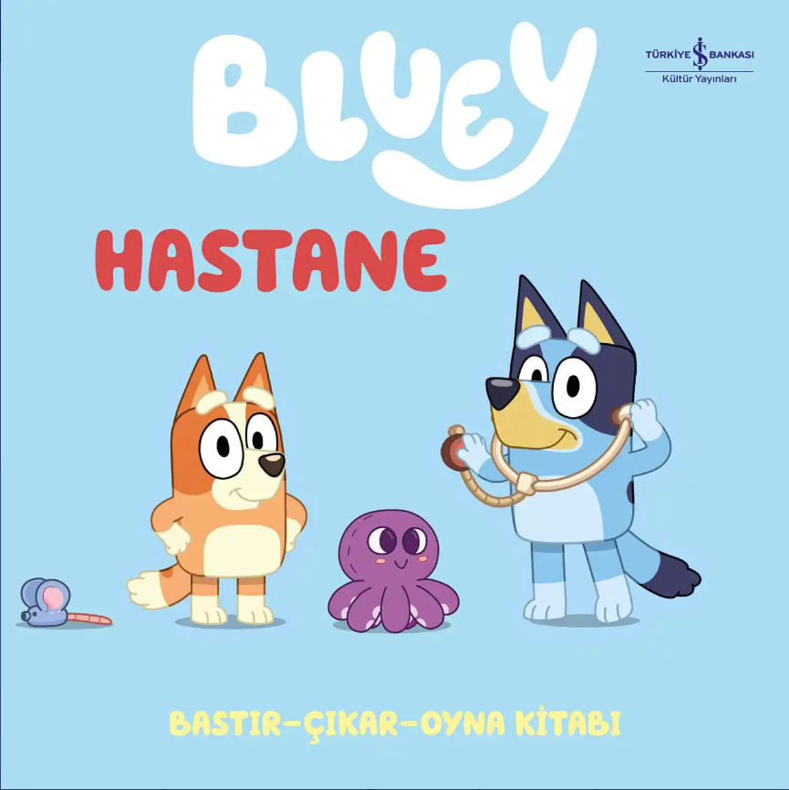 Bluey - Hastane - Bastır - Çıkar - Oyna Kitabı - Ciltli – İş Bankası Kültür Yayınları kitap kapağı