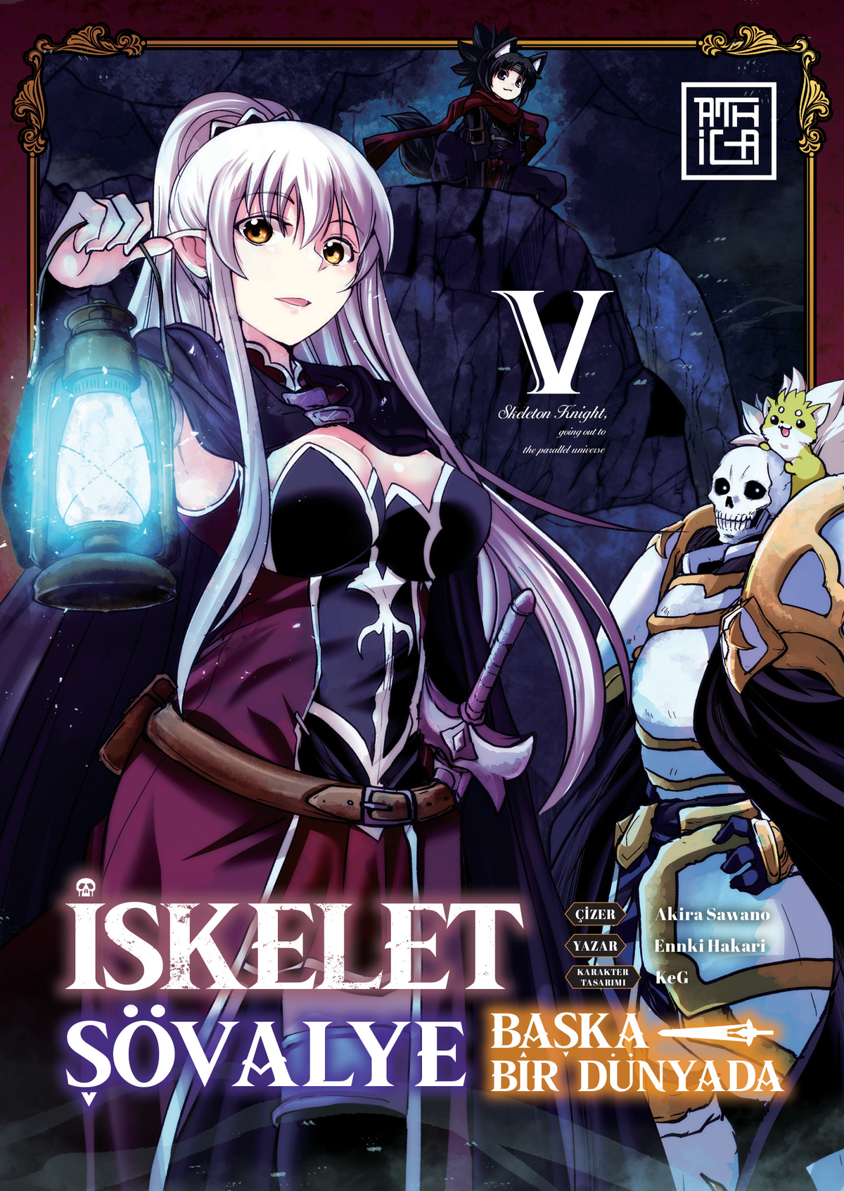 İskelet Şövalye - Başka Bir Dünyada 5 – Athica Yayınları kitap kapağı