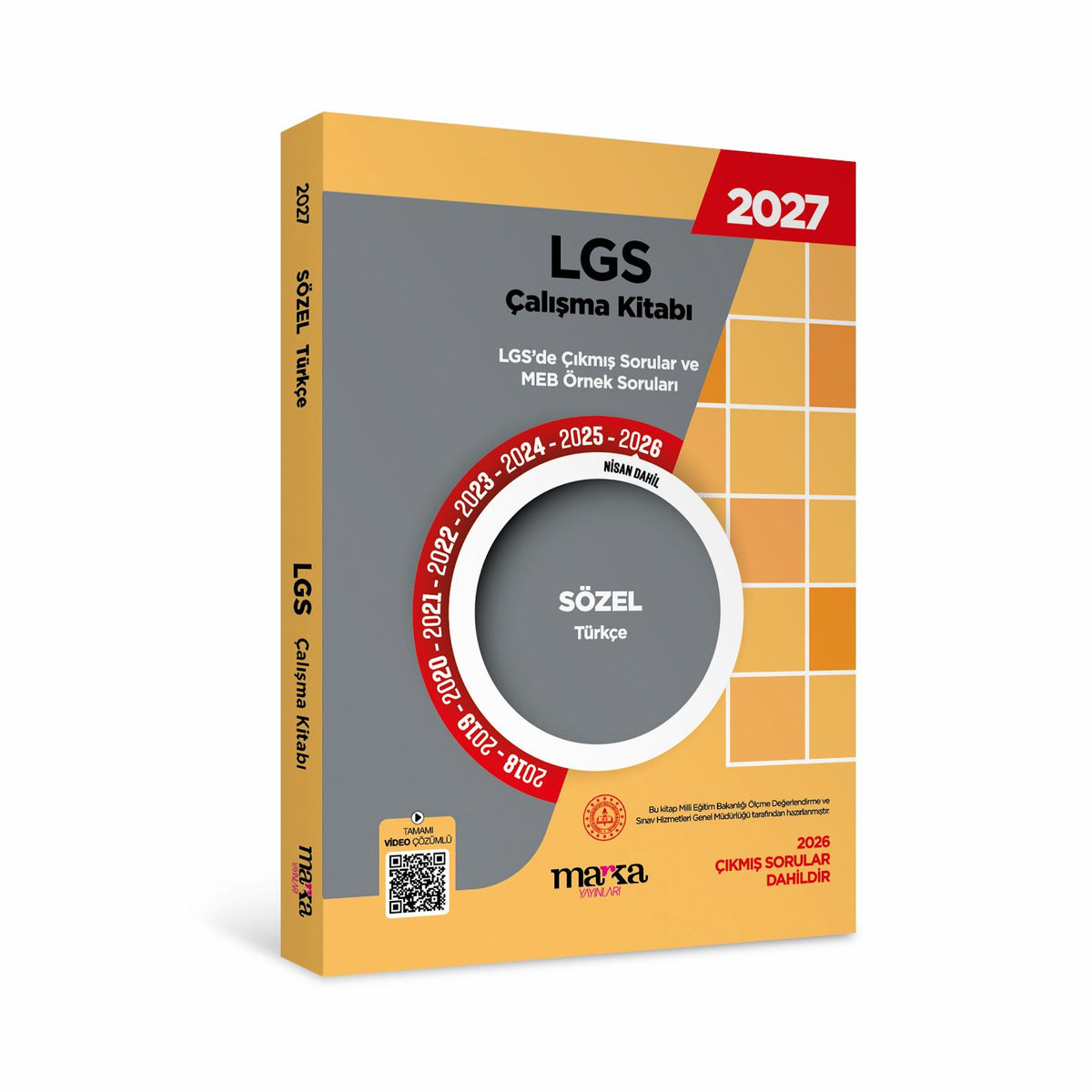 2027 MEB LGS Sözel Türkçe Çalışma Kitabı Çıkmış Sorular ve Örnek Sorular Video Çözümlü – Marka Yayınları kitap kapağı