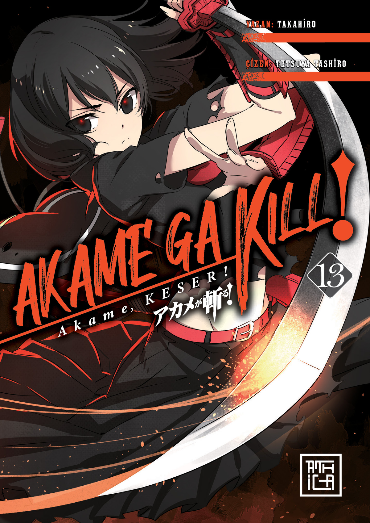 Akame, Keser! 13 – Athica Yayınları kitap kapağı
