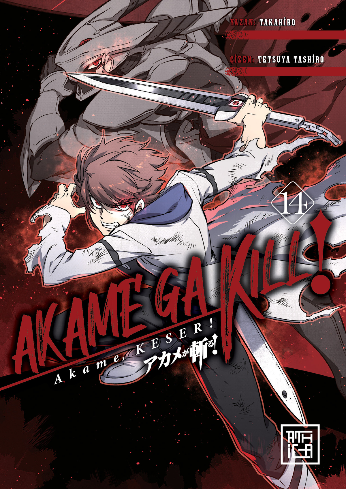 Akame, Keser! 14 – Athica Yayınları kitap kapağı