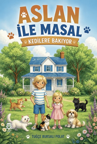 Aslan ile Masal “Kedilere Bakıyor” – UGİ Çocuk kitap kapağı