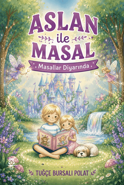 Aslan ile Masal “Masallar Diyarında” – UGİ Çocuk kitap kapağı