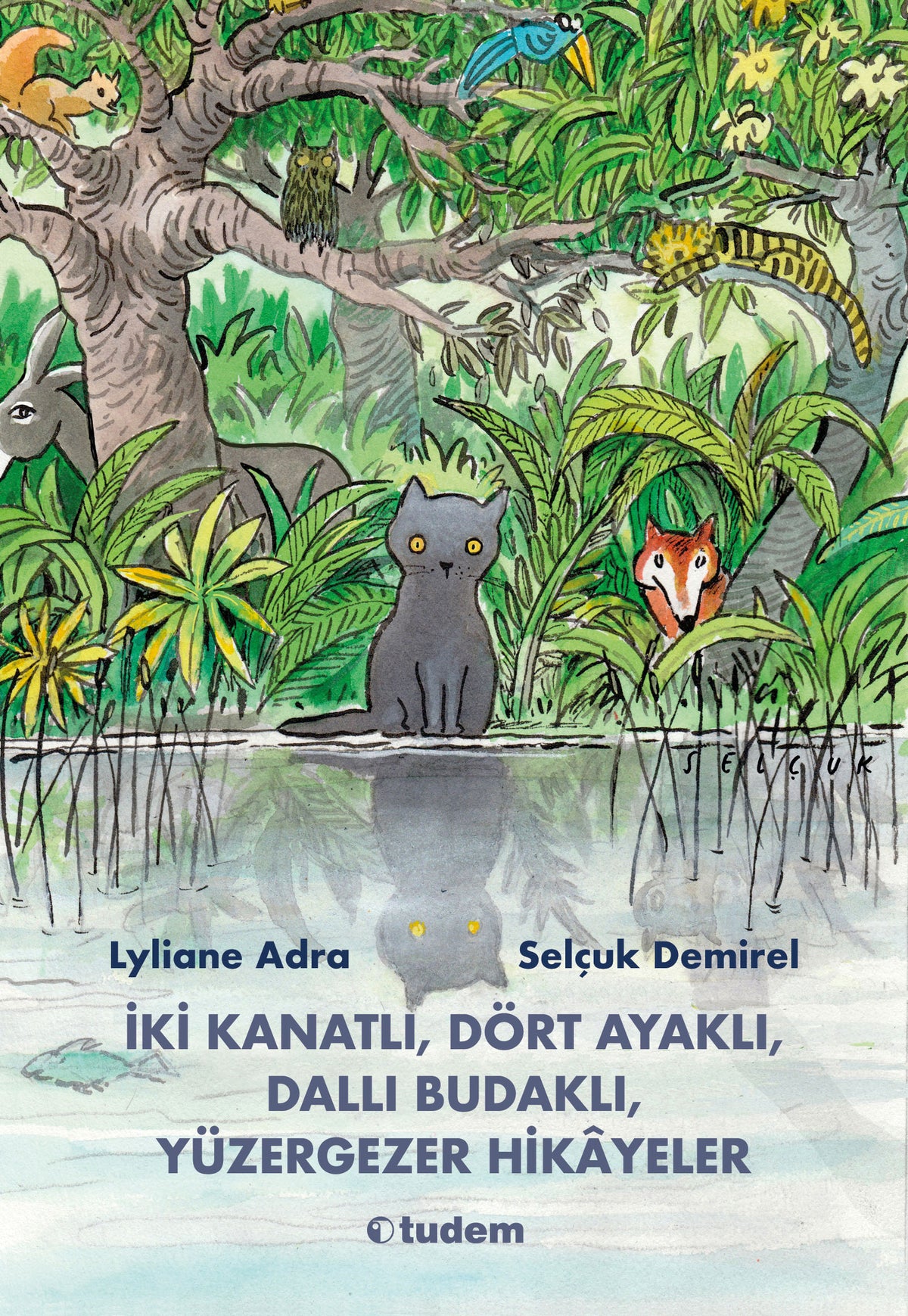 İki Kanatlı, Dört Ayaklı, Dallı Budaklı, Yüzergezer Hikayeler – Tudem Yayınları kitap kapağı