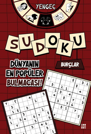 Burçlar Sudoku - Yengeç (Kalem Hediyeli) – Dokuz Yayınları kitap kapağı