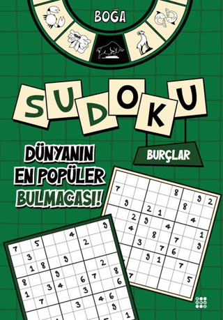 Burçlar Sudoku - Boğa (Kalem Hediyeli) – Dokuz Yayınları kitap kapağı