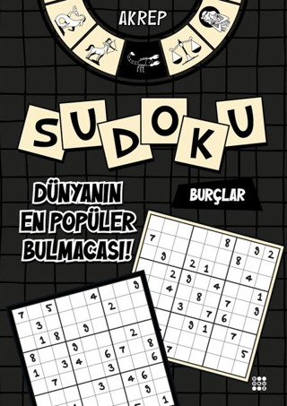 Burçlar Sudoku - Akrep (Kalem Hediyeli) – Dokuz Yayınları kitap kapağı