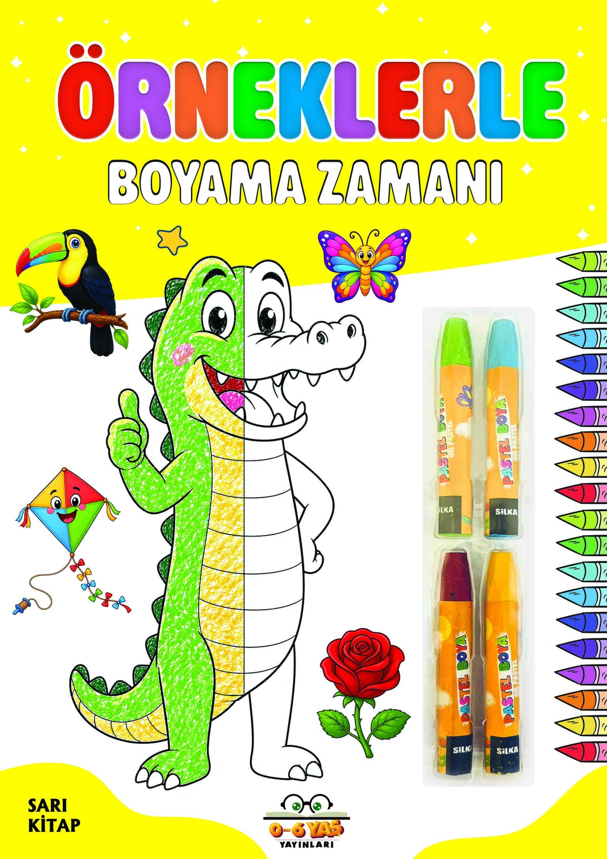 Örneklerle Boyama Zamanı - Sarı Kitap – 0-6 Yaş Yayınları kitap kapağı