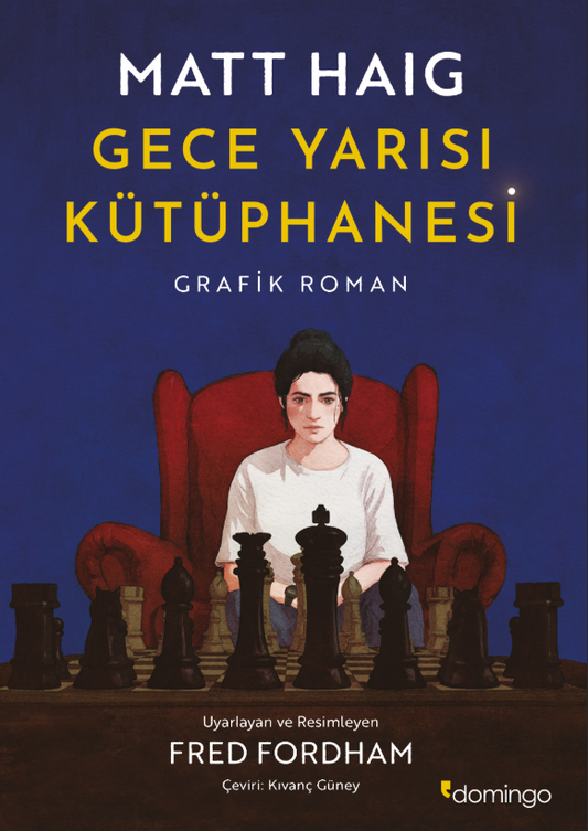 Gece Yarısı Kütüphanesi - Grafik Roman – Domingo Yayınevi kitap kapağı