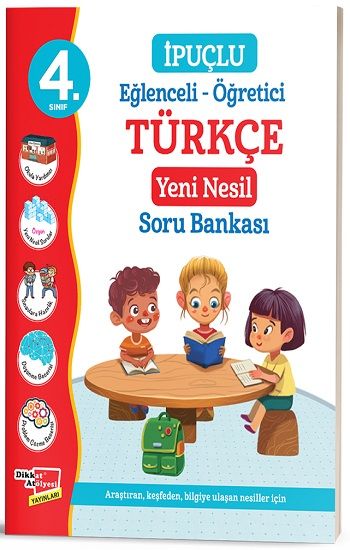 4. Sınıf Eğlenceli - Öğretici İpuçlu Türkçe Yeni Nesil Soru Bankası - Dikkat Atölyesi Yayınları Kitap