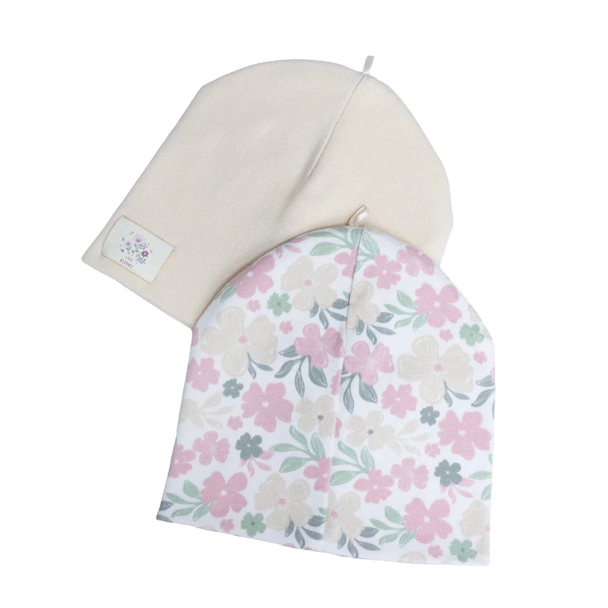 HelloBaby Girls 2-Pack Hat Flower - Printed