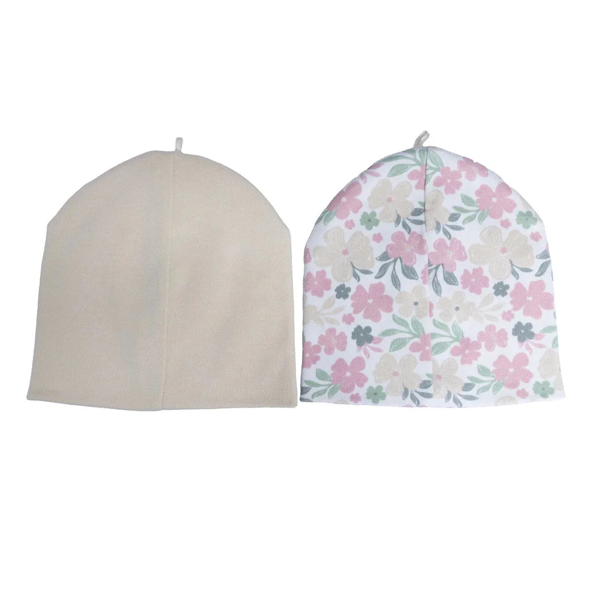 HelloBaby Girls 2-Pack Hat Flower - Printed
