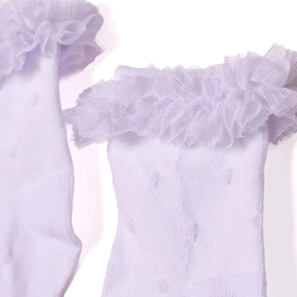 HelloBaby Girls Lace Socks Cotton Rich - White