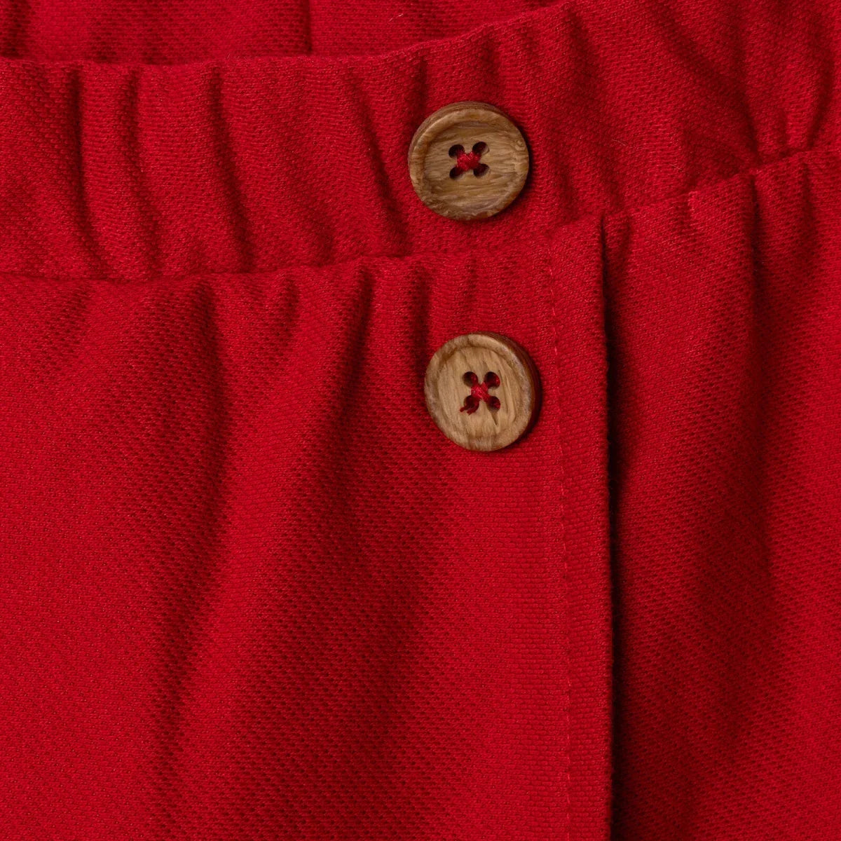 HelloBaby Girls Shorts with Buttons  Short Leg - Red