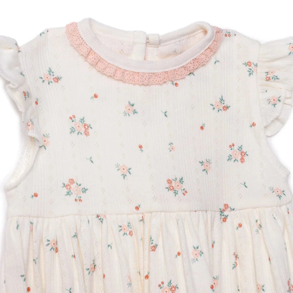 Bebetto Girls Dress Floral Print - Pink