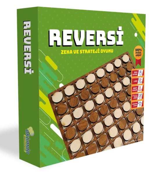 Reversi (Ahşap) - Aklımda Zeka Oyunları Kitap