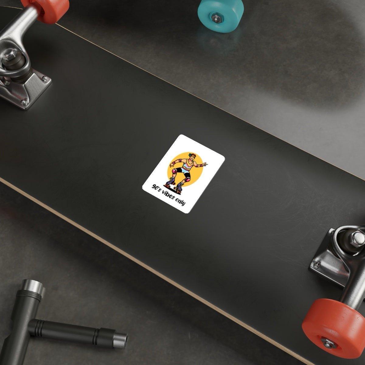90s Vibes Only – Retro Roller Skater Sticker - mezetto KEOLIX KEOLIX