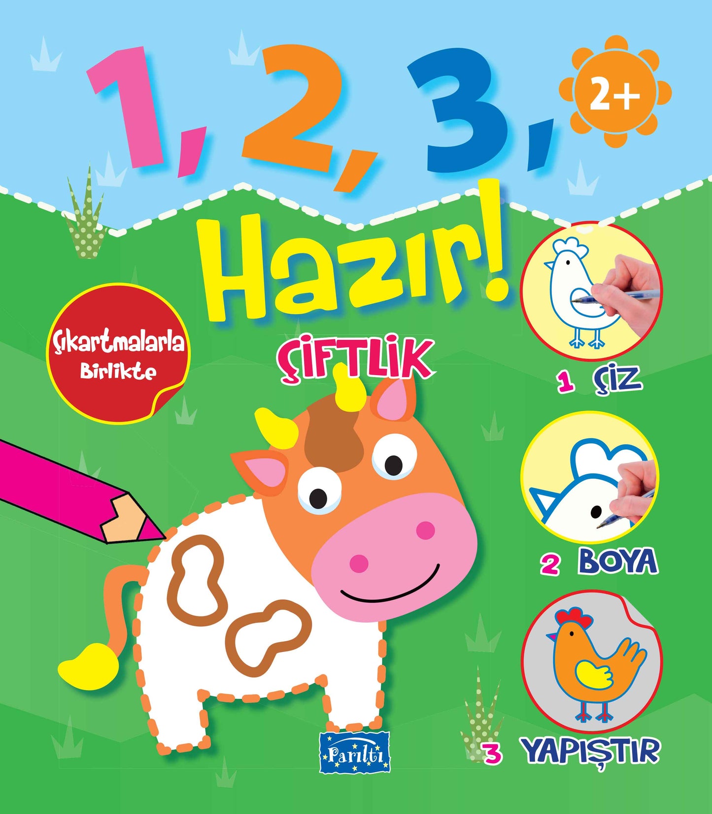 1 2 3 Hazır Çiftlik - Parıltı Yayınları Kitap