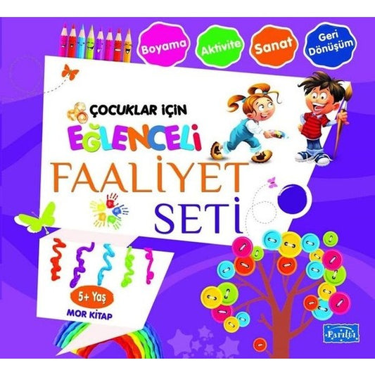 Eğlenceli Faaliyet Seti - Mor Kitap - 5+ Yaş - 9786053035275