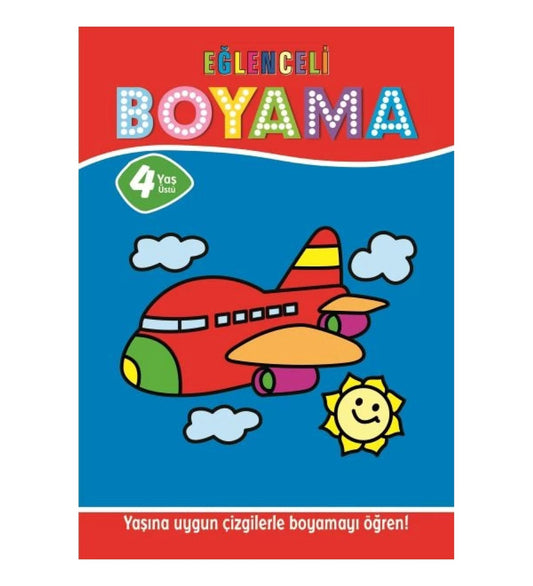 Eğlenceli Boyama - 4 Yaş Üstü 4’lü Pastel Boya Hediyeli - 9786053035626