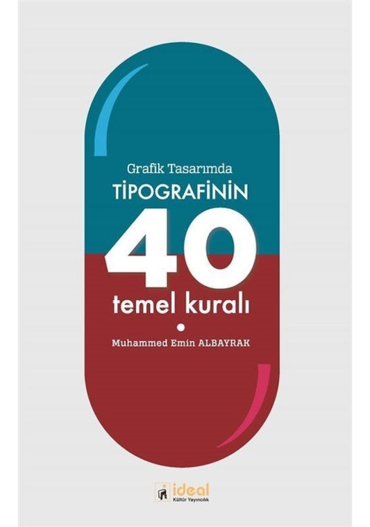 9786258375435 - Grafik Tasarımda Tipografinin 40 Temel Kuralı