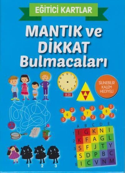 Eğitici Kartlar Mantık ve Dikkat Bulmacaları - Teleskop Popüler Bilim Kitap