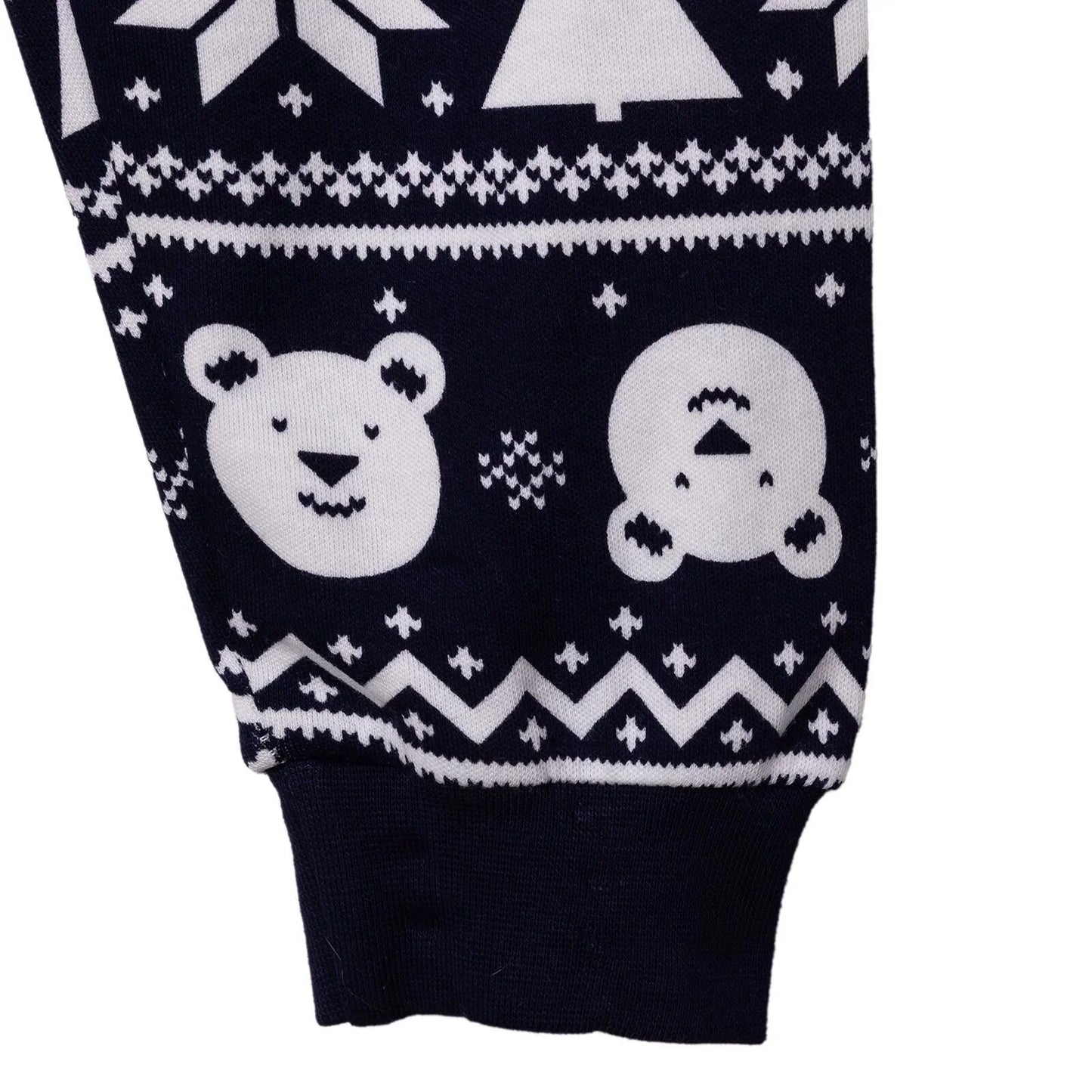 HelloBaby Boys Long Sleeve Pyjamas Set Christmas Crew Neck Long Leg Long Sleeve - Navy Blue