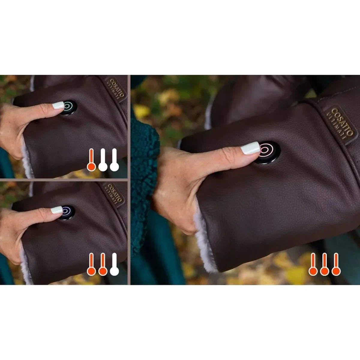 Cosatto Ultimate Heated Snuggle Mitts - Black