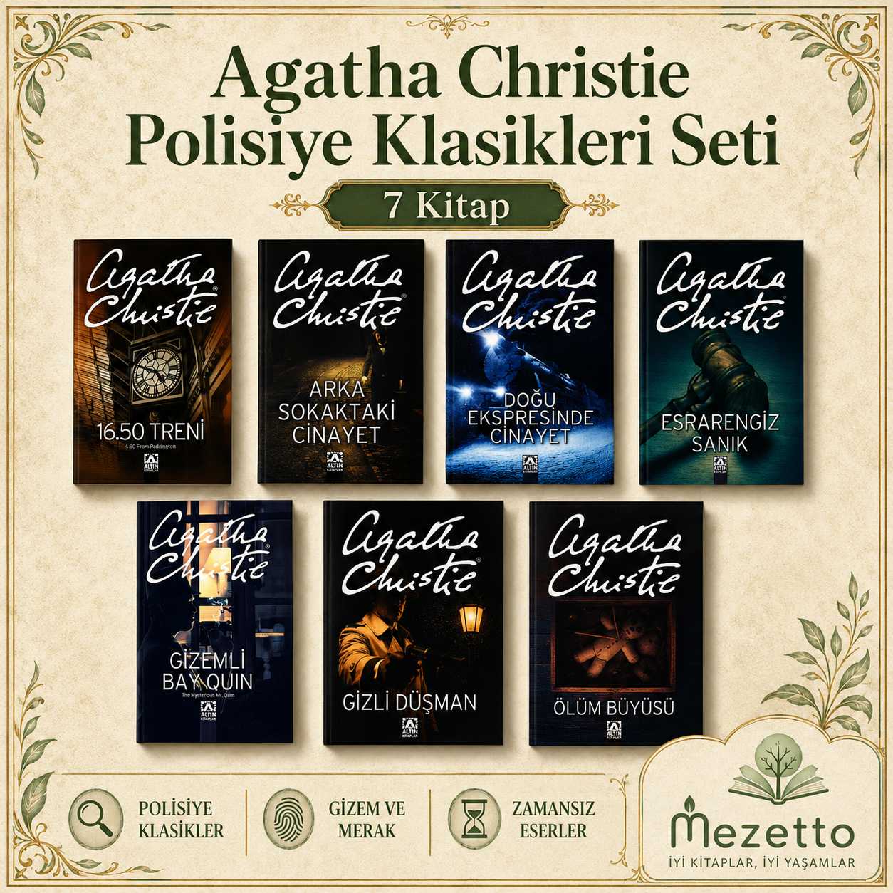 Agatha Christie Polisiye Klasikleri Seti — 7 Kitap