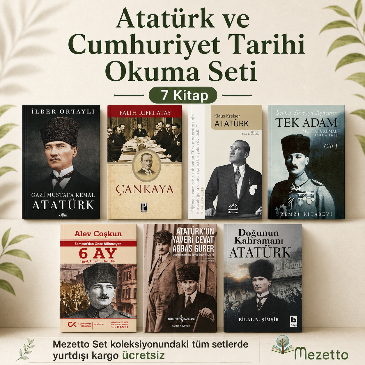 Atatürk ve Cumhuriyet Tarihi Okuma Seti | 7 Kitap