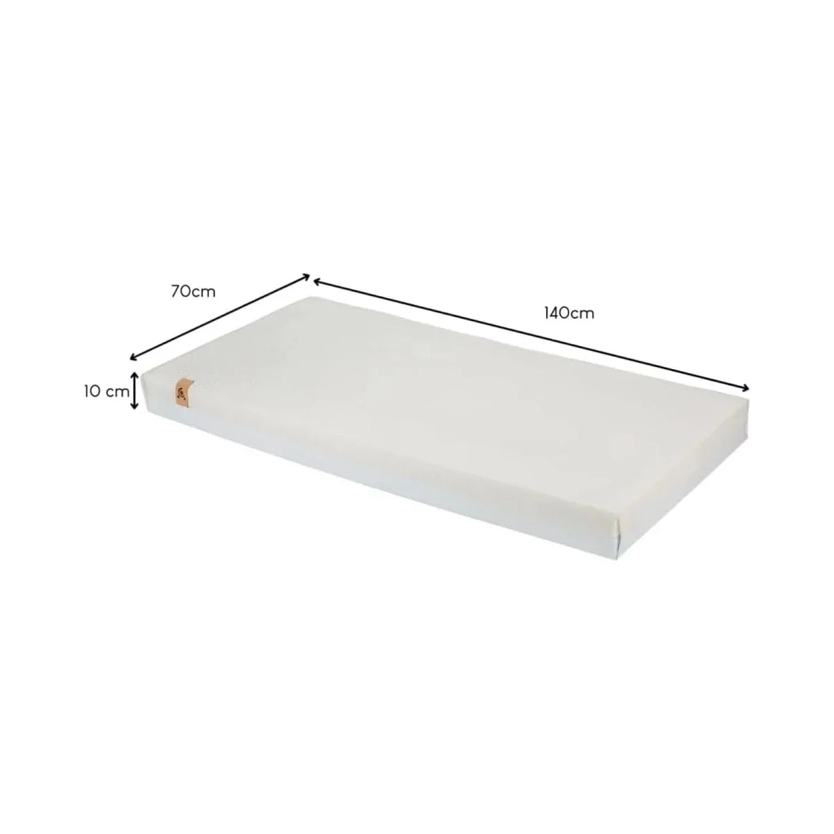 CuddleCo Signature Hypo-Allergenic Bamboo Pocket Sprung Cot Bed Mattress 140 x 70cm