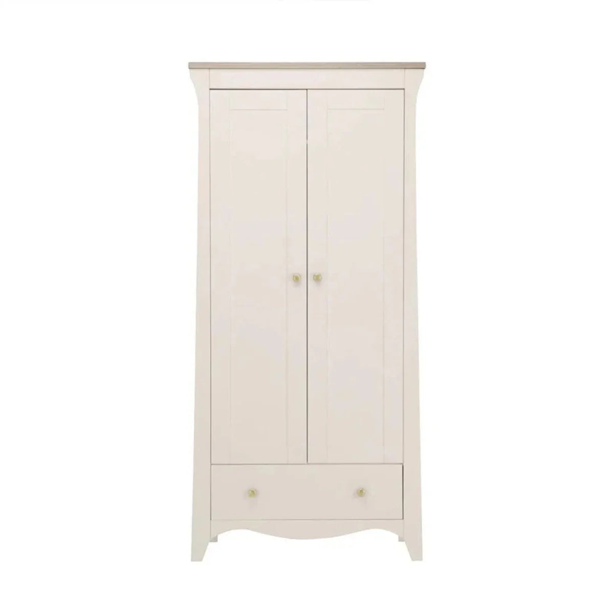 CuddleCo Clara 2 Door Nursery Wardrobe - Cashmere & Ash