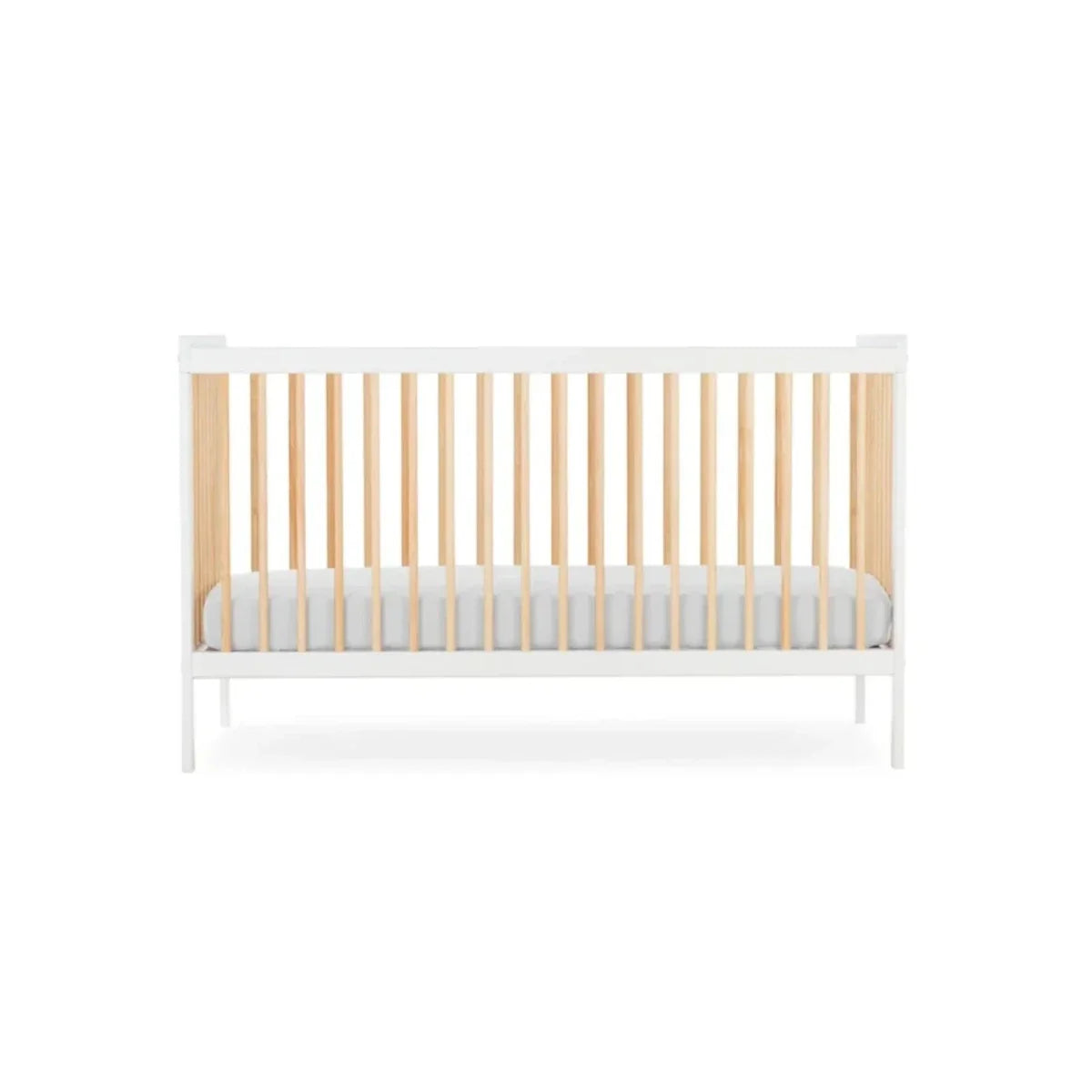 CuddleCo Nola Cot Bed - White / Natural