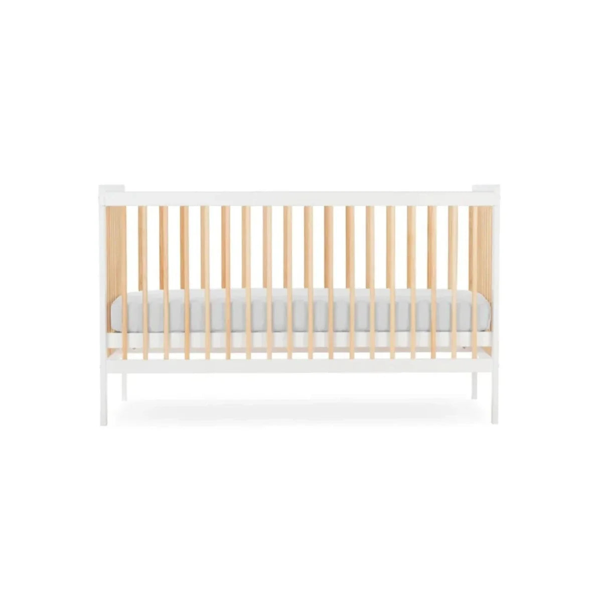 CuddleCo Nola Cot Bed - White / Natural