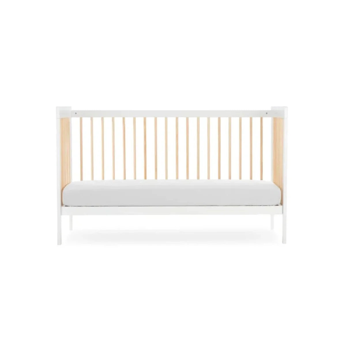 CuddleCo Nola Cot Bed - White / Natural