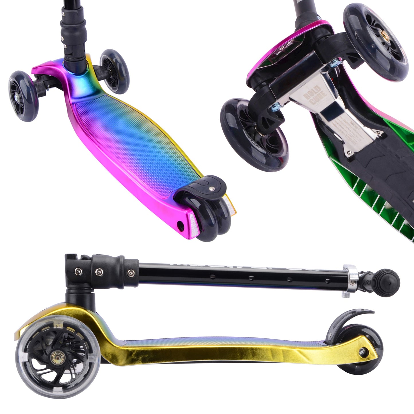 Dark Night - Big 3 Wheel Scooter - mezetto