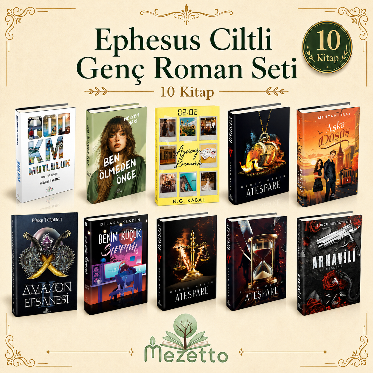 Ephesus Ciltli Genç Roman Seti | 10 Kitap