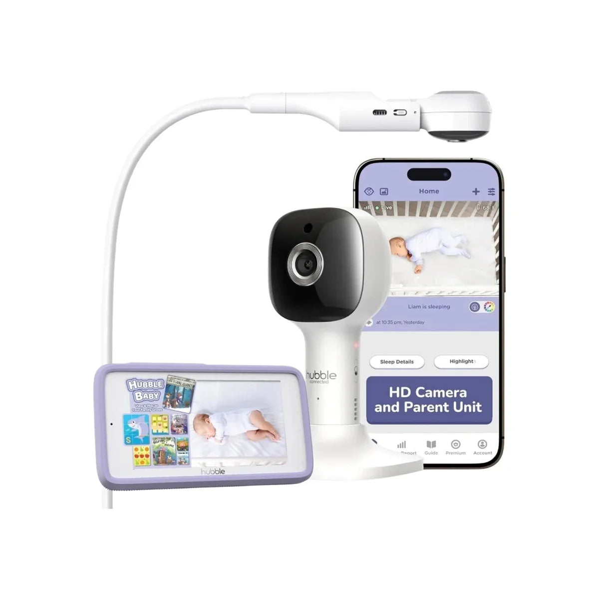 Hubble Pal SkyVision AI Pro 5" Video Baby Camera & Monitor