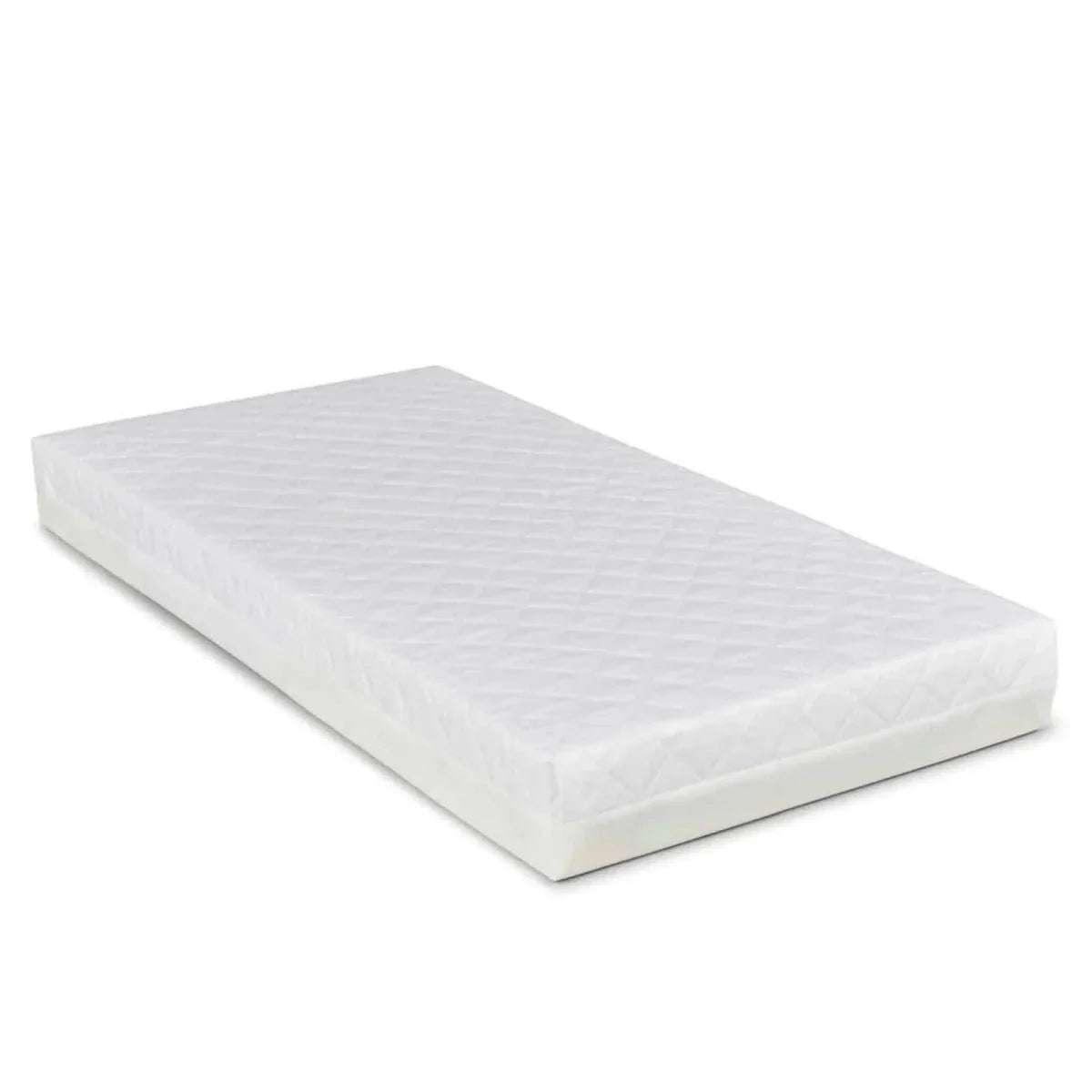 Ickle Bubba Coleby Scandi Cot Bed with Under Drawer Scandi White - Premium Sprung Mattress