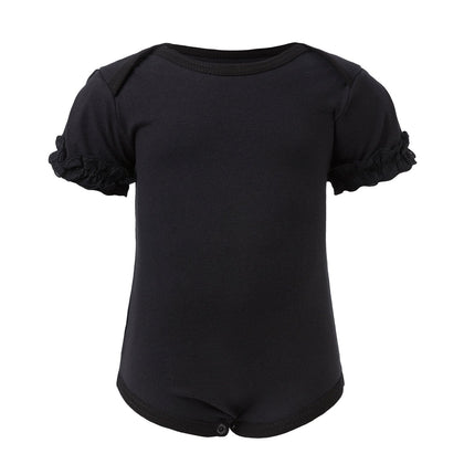 Baby Girl Onesie with Lace Trim-0
