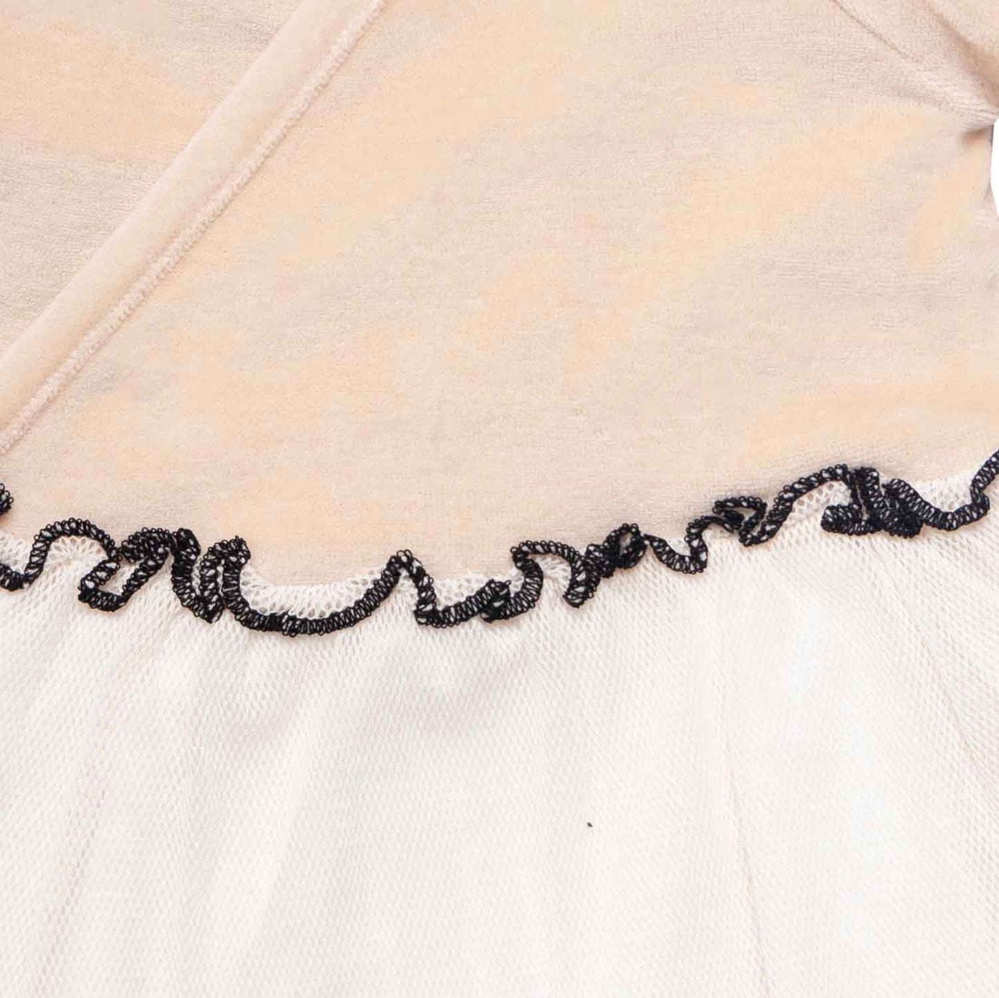Baby Girl Tulle Dress in Beige-2