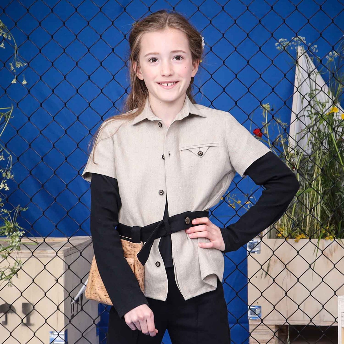 Linen Dress Shirt for Kids-2
