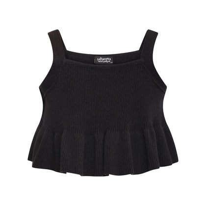 Kids Crop Tops in Black-0
