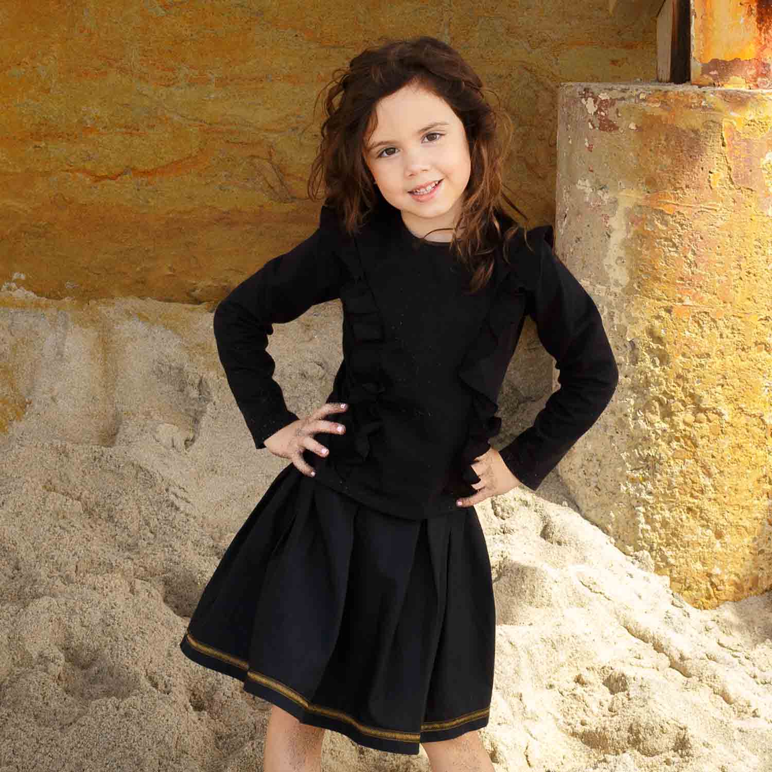 Black Mini Skirt-1