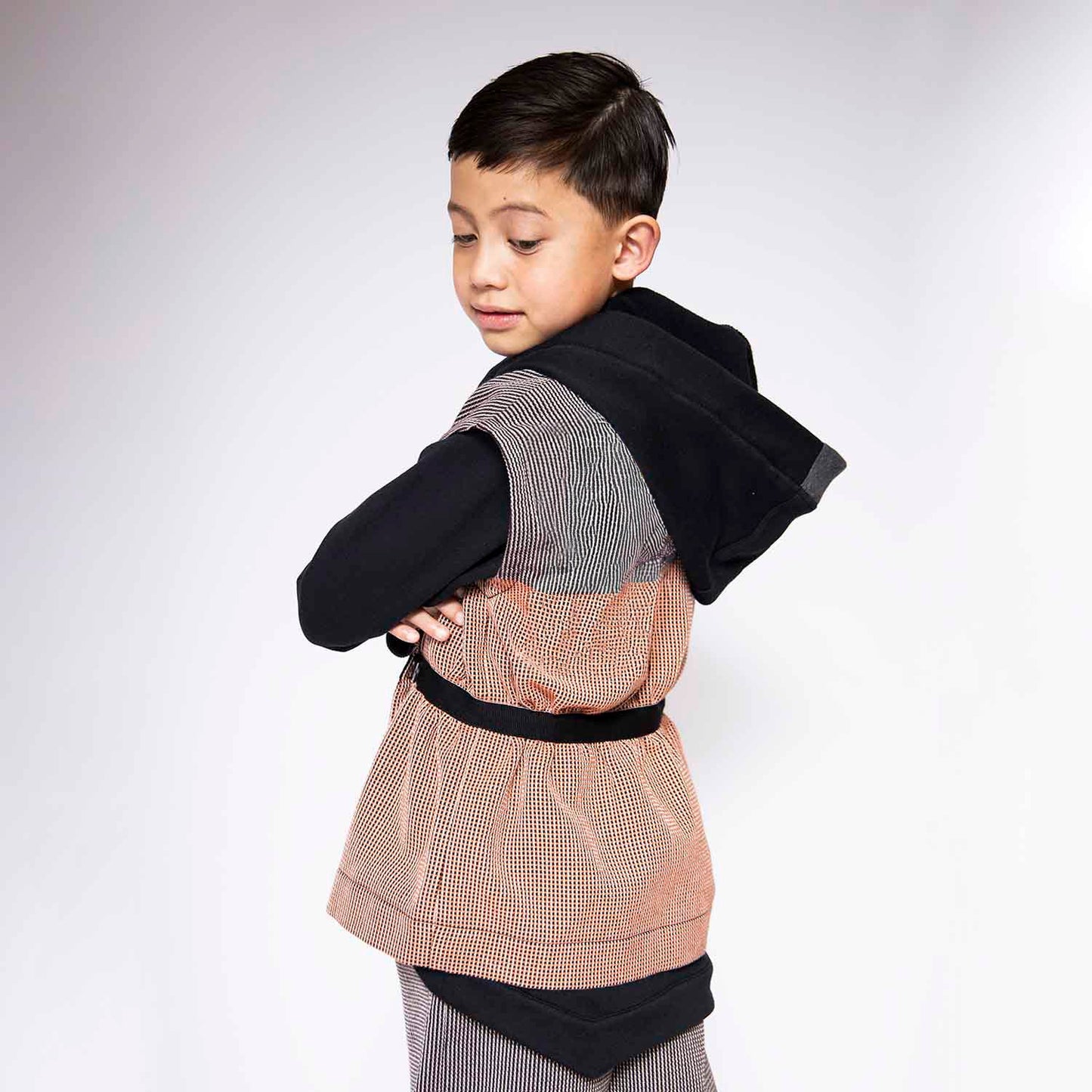 Multicolored Sleveless Jacket with Appliquè-2